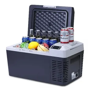 20L Refrigerator RV Refrigerator, -7.6℉ to 50℉, Car Fridge Portable Freezer Compressor Cooler for Car Camping Travel Outdoor or Home Use