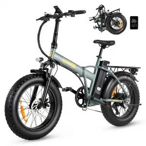 20" Foldable Ebike 500W, 55 Miles Range, 20Mph, Shimano 7-Speed