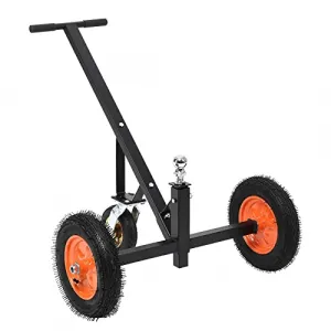 Adjustable Trailer Dolly with 800lbs Load Capacity, Durable Carbon Steel Trailer Mover with 17.7''-25.5'' Adjustable Height, Ideal Option to Move Boat Trailers/Utility/Cargo Trailers and RV Trailer