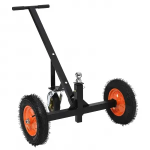 Adjustable Trailer Dolly with 1000lbs Weight Capacity, Boat Trailer Dolly with 2 Inch Ball & Pneumatic Tires, 17.7''-25.5'' Adjustable Height & Universal Wheel, for Moving Car RV Trailer