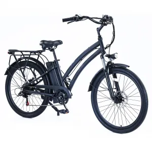 Beach E-Bike, 500W Brushless Motor, 26" Mountain Bike, 48V/13Ah Removable Battery, Max Speed 32 MPH, 7 Gears, Dual-Disc Brakes, Suitable for Adults