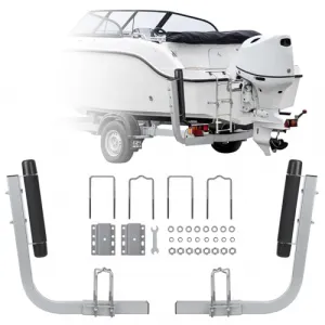 20.5" 2PCS Rustproof Steel Trailer Guide, Boat Trailer Guide, Adjustable width Design Trailer Guide Poles, Heavy Duty Roller Guide, for Ski Boat, Fishing Boat