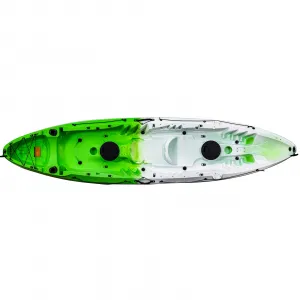 12.4FT Fishing Kayak 600LBS Capacity UV-Protected Material Stable Flat Bottom Sit-On-Top Design Ideal for Pool, River, Lake