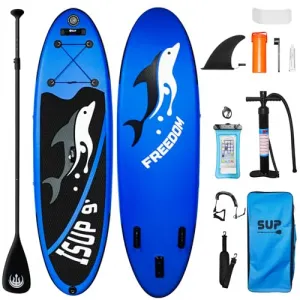 Inflatable Stand Up Paddle Board for Kids - Durable, Wide Non-Slip Deck, Adjustable Paddle, Waterproof Phone Bag, Shoulder Strap, Complete Accessories, Suitable for Youth & Teenagers