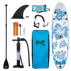 Inflatable Stand Up Paddle Board 10’6” x 33” x 6” Premium Aluminum Paddle, Non-Slip Deck, High-Quality PVC, Safety Rope, Repair Kit, Backpack, Suitable for Youth & Adults