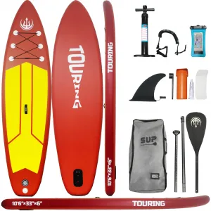 Inflatable Paddle Board for Adults, 11'×33" Stand up Paddle Board Inflatable with SUP Accessories, Ultra Stable Sup Board, Fishing Blow up Paddle Boards with Paddle, Pump, Backpack, Fin