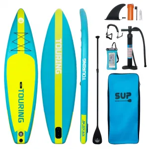 Inflatable Stand Up Paddle Board, with Adjustable Floating Paddles and Premium Paddle Board Accessories, Wide Stable Design, Non-Slip Comfort Deck for Youth & Adults