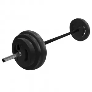 Adjustable Barbell Weight Set, Adjustable Free Weights for Home and Gym Workout, 40LB, Black