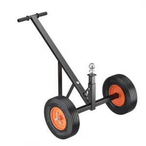 Trailer Dolly, 2 Wheels 600 lbs Tongue Weight Capacity, Carbon Steel Trailer Mover with 16" Height, 1-7/8" Hitch Ball & 10" Crackproof Tires, for Car RV Trailer Boat Moving