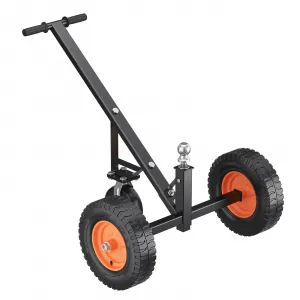 Trailer Dolly, 3 Wheels 1000 lbs Tongue Weight Capacity, Carbon Steel Trailer Mover with 19" Height, 2" Hitch Ball & 16" Pneumatic Tires & Universal Wheel, for RV Trailer Boat Moving