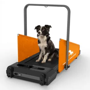 Dog Treadmill for Small and Medium Dogs, 2.5 Hp Foldable Pet Treadmill for Doggy Running Machine, 2 in 1 Foldable Pet Pacer Treadmill Pad with LED Display for Home Use, Orange