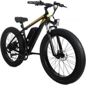 Mountain Electric Bicycle | 26" x 4.0 Fat Tires, 625Wh Removable Battery, 750W Motor, Step-Over Frame, 4 Riding Modes, LED Lights for Safety | for Commuting and Adventures