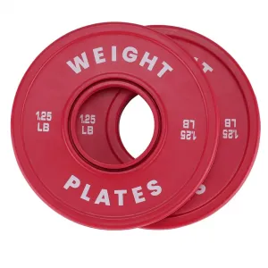 Bumper Plates Rubber Weight Plates for Strength Training Home Gym 2 Inch Color Coded Various Weights