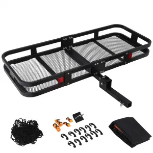 Heavy Duty Cargo Carrier 500 LBs Steel Construction Large Capacity Travel Safety