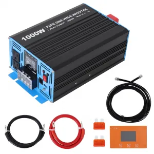 700W Pure Sine Wave Inverter With USB Port And Remote Controller For Home RV Truck 12V DC To 120V AC