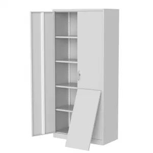 71" Storage Cabinet with Locking Doors, Tall Metal Cabinet 4 Adjustable Shelves & Leveling Feet | Heavy-Duty Organizer for Pantry, Garage, Bedroom, Office, Craft Room