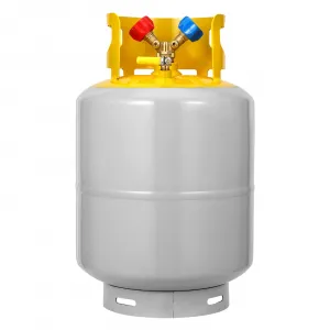 Refrigerant Recovery Cylinder Tank - Reusable, Dot Compliant, Y-Valve Liquid/Vapor, 30 Lb Pound