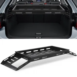 330 LBS Heavy Duty Rear Trunk Cargo Rack Basket Compatible with 2007-2024 Wrangler JK JKU Interior Storage Luggage Carrier Rack Shelf for JL JLU Unlimited 4 Door Hardtops Steel Rust-Resistant Black
