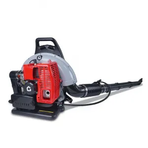 66CC Backpack Gas Leaf Blower 4.0 HP 2-Stroke Engine Low Vibration Lightweight Padded Harness 880 CFM 320 MPH Yard Cleanup