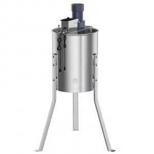 4 Frame Electric Honey Extractor – Stainless Steel Beekeeping Equipment with 140W Adjustable Motor, Transparent Lid & Adjustable Height for Efficient Harvesting