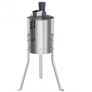 Electric 4/8 Frame Honey Extractor – Stainless Steel Beekeeping Equipment with 140W Adjustable Motor, Transparent Lid & Adjustable Height for Efficient Harvesting