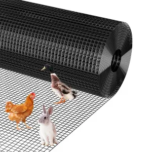 3'x100' Hex Mesh Fence - Galvanized Steel, Rust-Resistant w/Smooth Edges for Gardens & Coops (Small Animal Proof)