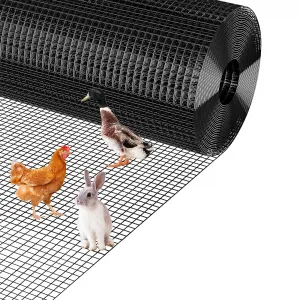 4'x100' Hex Wire Mesh Roll - Galvanized Steel, Rust-Resistant w/Smooth Edges for Chicken Coops & Gardens (Small Animal Proof)