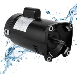 B2854 Pool Pump Motor Replacement 1.5HP 3450RPM Dual Voltage Compatible With Sta-Rite Max-E-Glas Series, 56Y Frame, Swimming Pool