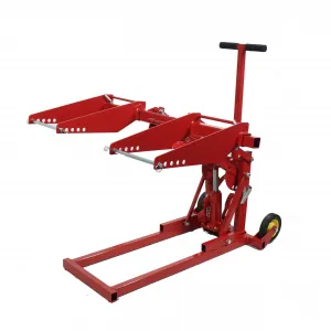 Lawn Mower Lift Jack 550lbs Capacity High Lift 29.1in Durable Steel Safety Lock Wheels for Garden Tractors Maintenance