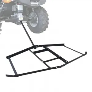 Driveway Drag 66" Steel Drag Harrow Heavy-Duty Rust-Resistant Adjustable Bars Pin-Style Hitch Tow Behind ATV UTV Garden Tractor Yard Leveling