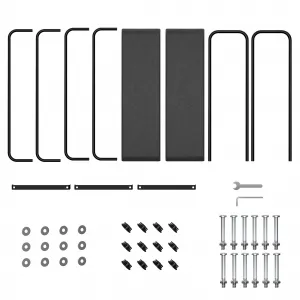 8Ft Firewood Rack Stand Heavy Duty Tubular Steel Elevated Design with Fabric Mesh Outdoor Indoor Fireplace Wood Storage Deck Patio