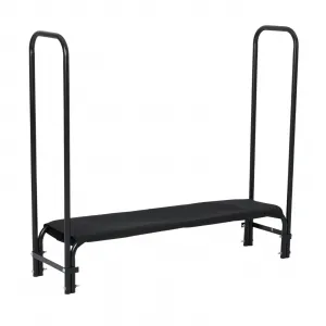 Heavy Duty 4Ft Firewood Rack Outdoor with Cover Large Steel Log Holder for Patio/Backyard, Weatherproof Wood Storage with Ventilated Design, Easy Assembly No Tools Needed