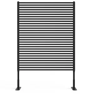 Metal Privacy Screen Outdoor, 47"x71" Freestanding Panels, Rust-Resistant Heavy-Duty Decorative Fence with Airflow, Weatherproof Brown Privacy Fencing for Balcony, Patio, Garden, Yard, Easy Assembly,