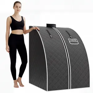 Sauna Box, Portable Steam Sauna Tent for Home, Personal Sauna Room with 1000W Steamer, Sauna Spa for Relaxation at Home, 60 Minute Timer & Folding Chair Included