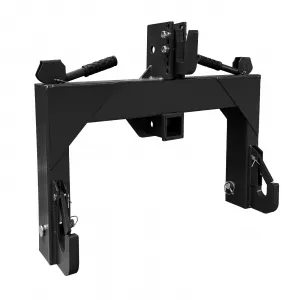 3 Point Quick Hitch for Category 1 Tractor, 3000 Lbs Capacity 3-Pt Attachment with 2 Inch Receiver Hitch, 5 Position Adjustable Top Hook for Easy Tractor Implement Connection