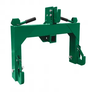 3 Point Quick Hitch for Category 1 Tractor, 3000 Lbs Capacity 3-Pt Attachment with 2 Inch Receiver Hitch, 5 Position Adjustable Top Hook for Easy Tractor Implement Connection