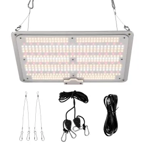 150W LED Grow Light Full Spectrum with Red & IR, Dimmable Quantum Board Plant Light for Indoor Plants Seedling, Veg and Bloom, 11.81×15.74in, 120V US Plug