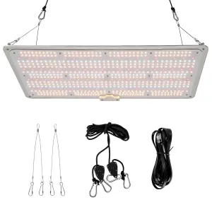 200W LED Grow Light Full Spectrum with Red & IR, Dimmable Quantum Board Plant Light for Indoor Plants Seedling, Veg and Bloom, 11.81×23.62in, 120V US Plug