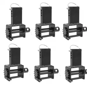 Trailer Stake Pocket Winch Heavy Duty Flatbed Trailer Tool With Standard Size Winch Bar 6 PCS 2-4 Inch Fit High Strength Steel Rust Resistant