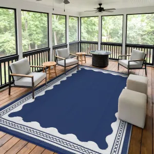 Outdoor Rug 10x20 Waterproof Reversible Plastic Straw Quick-Dry Stain-Resistant Lightweight Foldable for Patio Camping Picnic