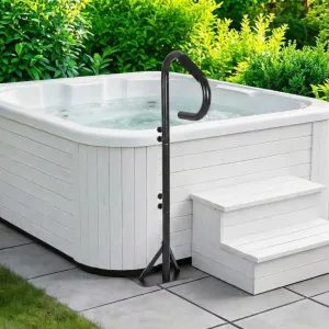 35"-57" Hot Tub Handrail-360°Swivel Safety Grab Bars for Bathtubs, Side-Slide Hot Tub Railing Handle for Get in and Out, 600LBS Capacity, Anti-Slip Grip,Ideal for Swim Spa and Pool