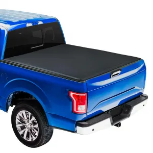 Soft Tri-fold Truck Bed Tonneau Cover for 2007-2025 Silverado/Sierra 1500 5.8ft Bed, Black