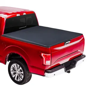 Soft Tri-Fold Truck Bed Tonneau Cover Compatible with 2005-2013 Frontier | 5' Bed | New Upgrade