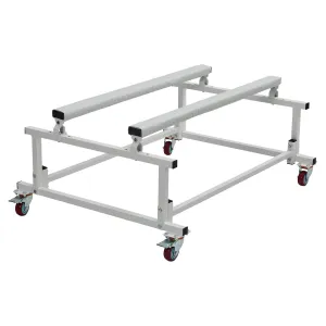 Jet Ski Dolly Stand with 4 Casters Adjustable Width 1000 lbs Capacity Heavy-Duty PWC Stand Carpeted Surface