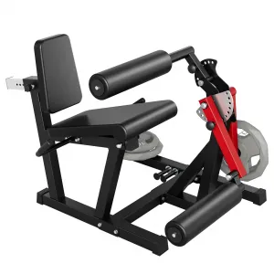 Leg Extension and Curl Machine 4 in-1 Leg Press Home Gym Adjustable 700 LBS Red and Black