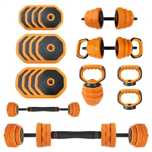 4-in-1 Adjustable Dumbbell Set 88 lb Weight Set for Home Gym Fitness, Black