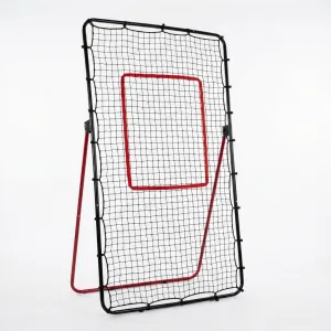 Adjustable Volleyball Rebounder Net 7x4 ft Large Training Bounce Back Net Sturdy Multi-Angle Foldable Black