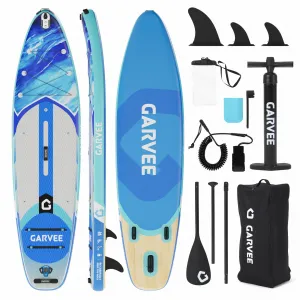 Inflatable Paddle Board,Inflatable Stand Up Paddle Boards with Premium SUP Accessories,450LB High Weight Capacity Wide for Beginners, Large Paddle with Camera Mount