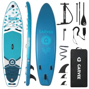 Ultra-Light Inflatable Stand Up Paddle Board – Wide Stable Anti-Slip Deck, Paddle, Pump, Camera Mount & Carry Bag