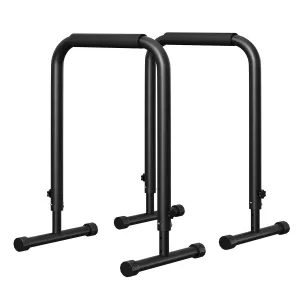 Adjustable Dip Bars for Home Gym, Heavy-Duty 440lbs Capacity, Anti-Slip Foam Handles, Steel Frame, Portable Push-Up Stand, 32-36" Height, Space-Saving Workout